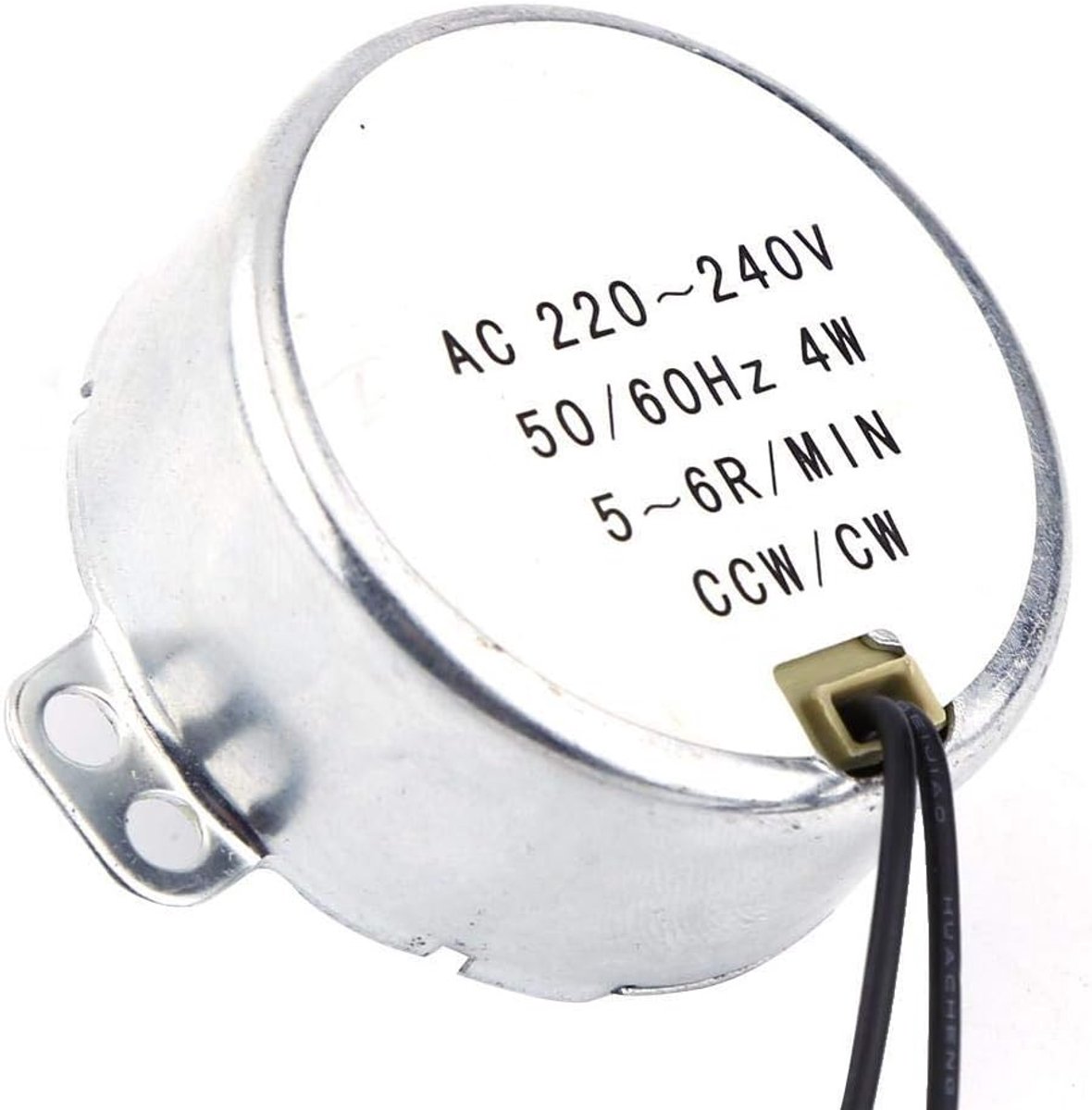 AC Motor - Draaibare Motor - Magnetron Aandrijving - Laag Energieverbruik - 4 Watt - Zilver