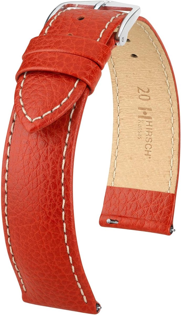 Horlogeband Kalfsleer met Buffelreliëf - Universeel en Comfortabel - Geschikt voor Dames en Heren