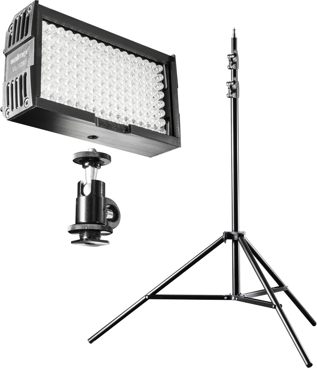 Complete LED Verlichtingsset voor Video en DSLR met Lampstatief