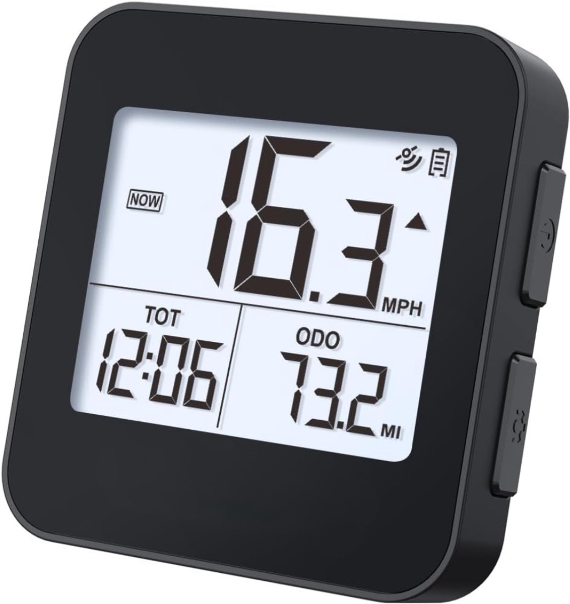 Quvo® Kilometerteller Fiets - Kilometerteller - Zwart- 6cmx 3cmx 6cmcm; 70 g
