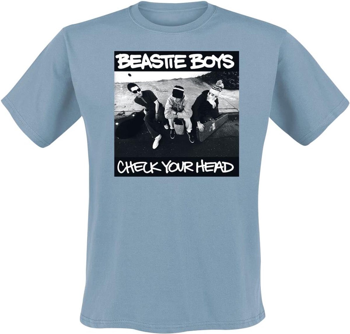 Band T-shirt - Muziek Shirt - Casual Kleding - Officieel Gelicentieerd - Blauw Grijs