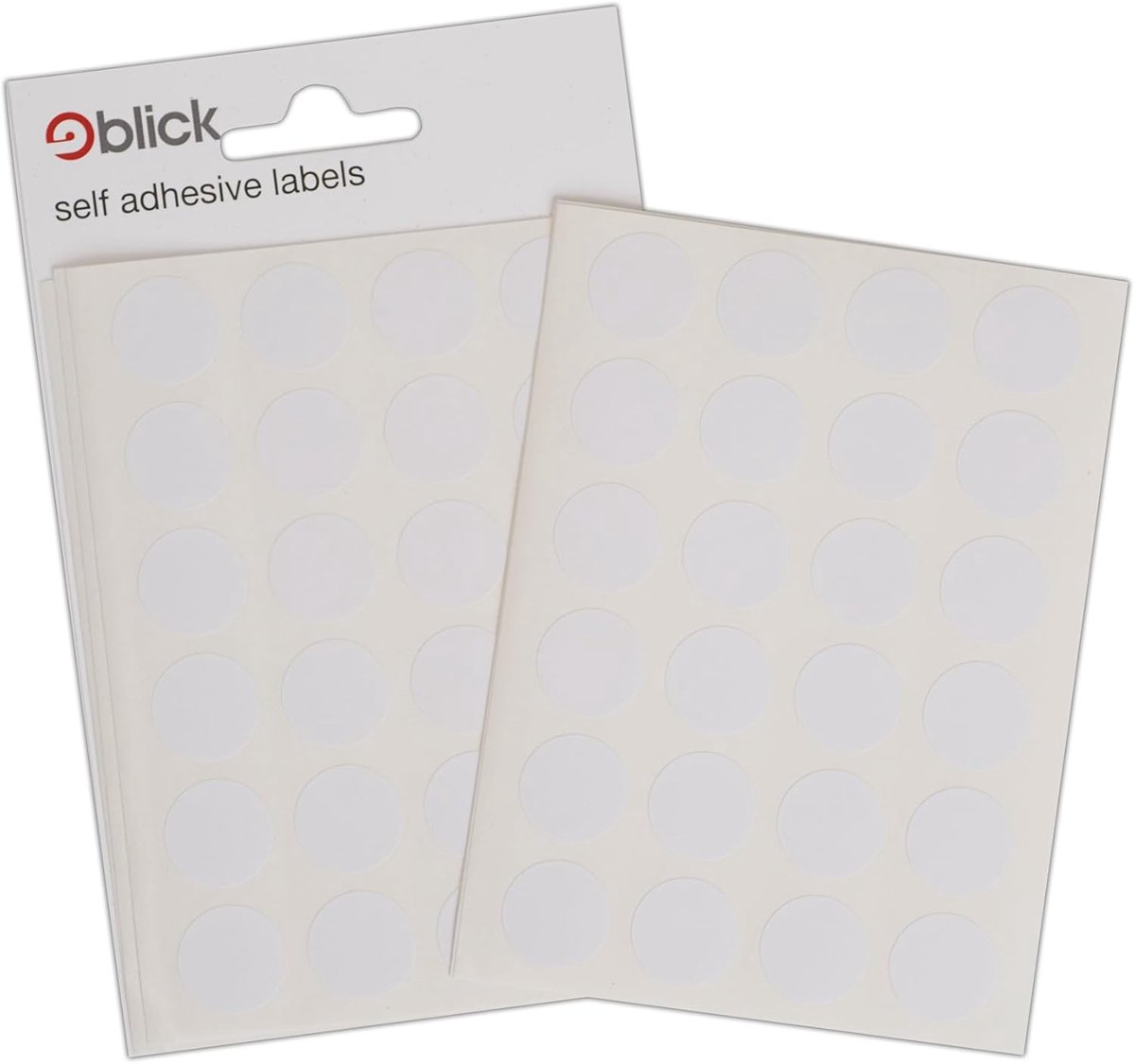 Zelfklevende Stickers Cirkels Wit 16mm Ideaal voor Organiseren en Plannen