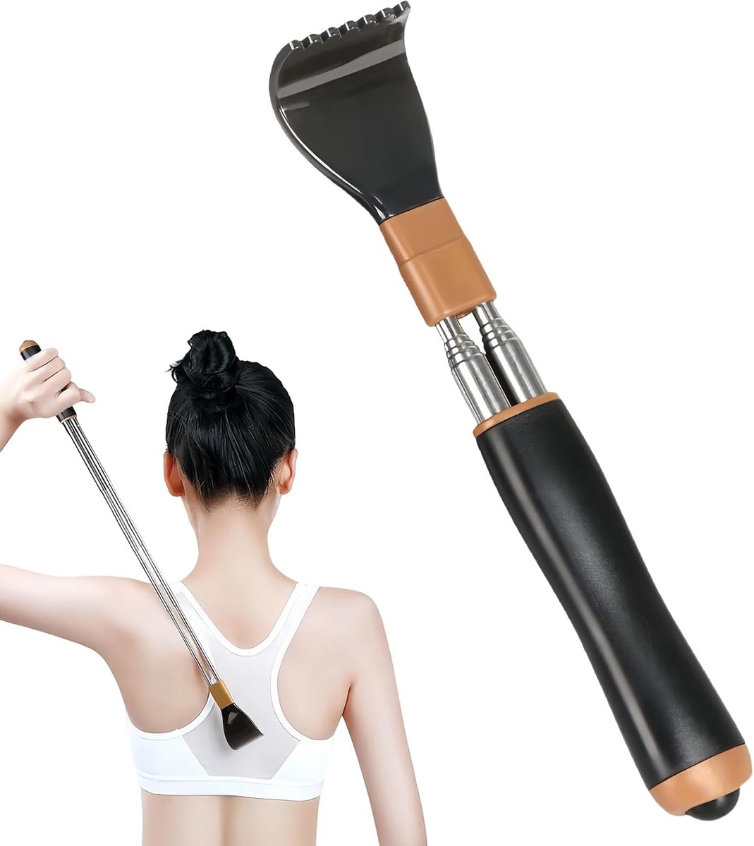 Verstelbare Rugkrabber met Massagefunctie en Telescoopsteel