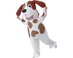 Opblaasbaar Dalmatiër Hond Kostuum voor Volwassenen - Grappig Karneval Outfit