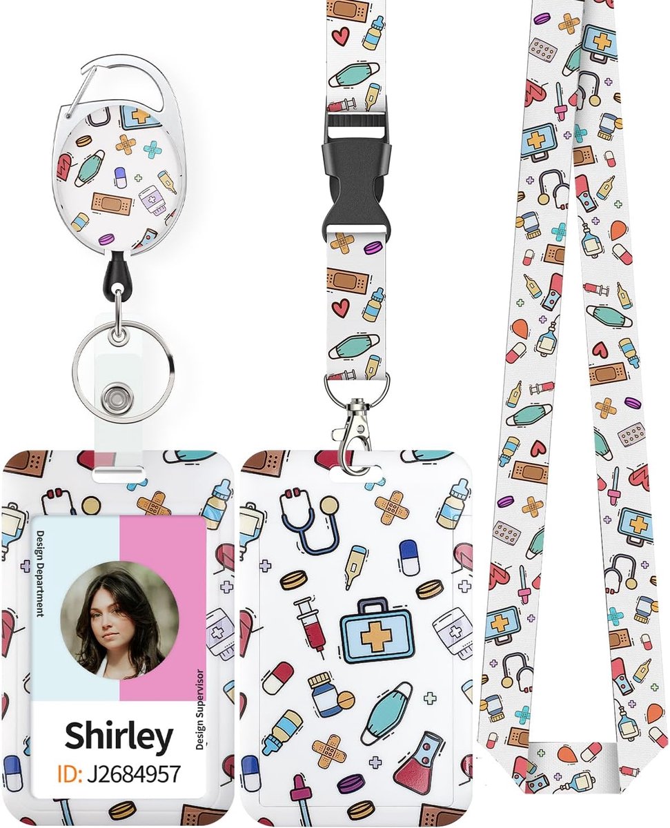 Modieuze Kaarthouder met Intrekbare Badge-Reel en Lanyard - ID Etui