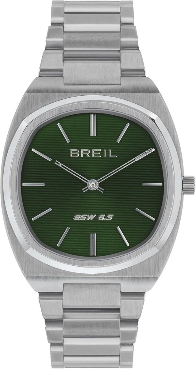 Herenhorloge Zilveren Stalen Armband 38 mm Waterdicht