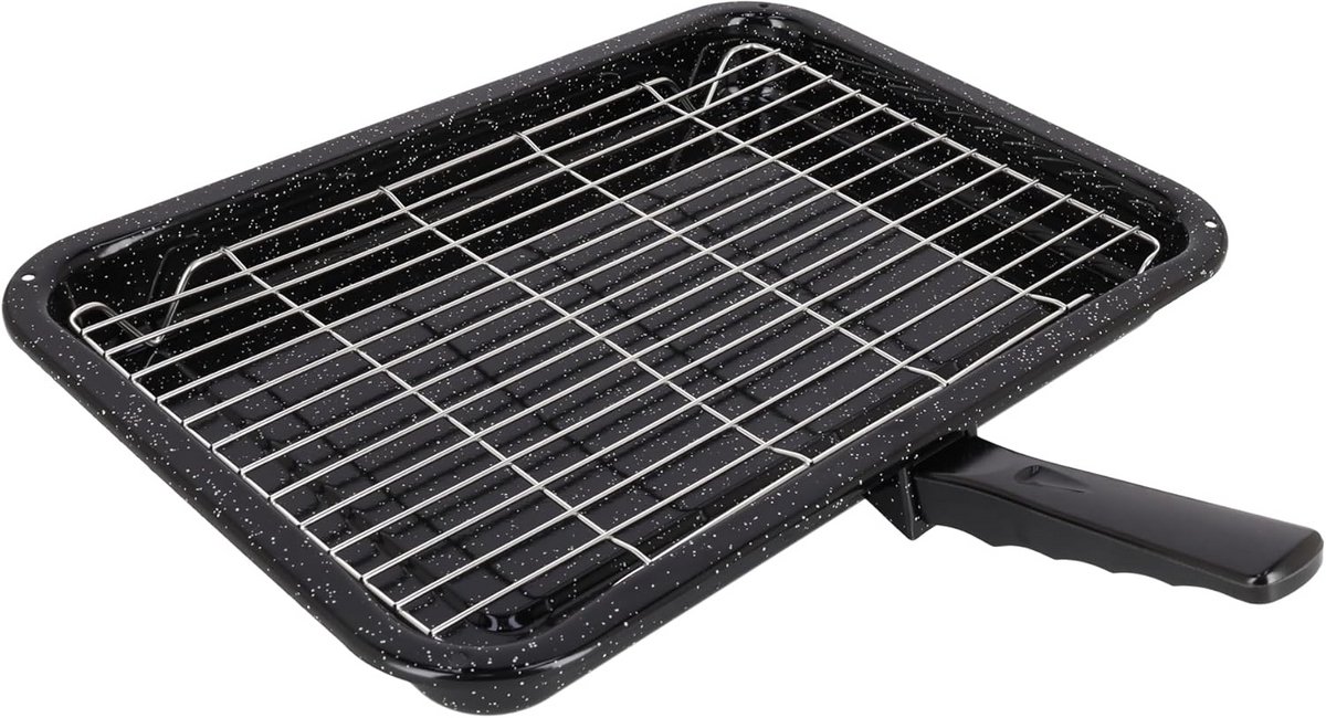 Universele Grill Pan Ondersteuning voor Oven en Fornuis met Handvat
