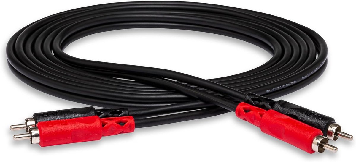Stereo Interconnect Kabel Dubbele RCA naar Stereo Jack 1 Meter