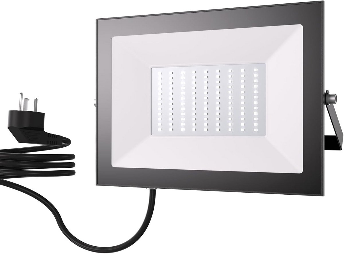 Waterdichte LED Buitenlamp met Stekker 100W Superhelder voor Tuin en Garage