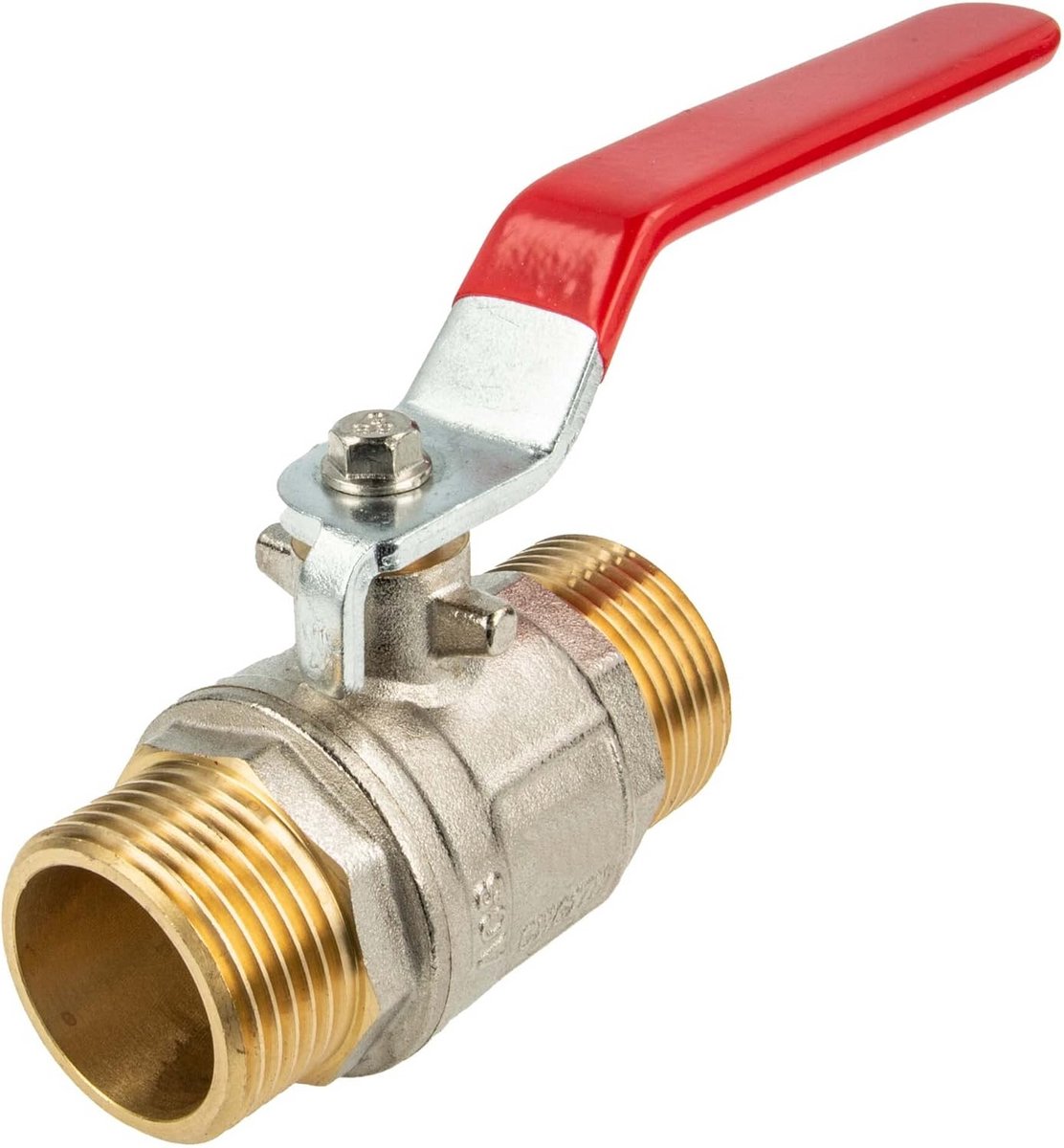 Kogelkraan 1 Inch Manchet G1 Schroefdraad, Nikkelvergrendeld Staafhendel