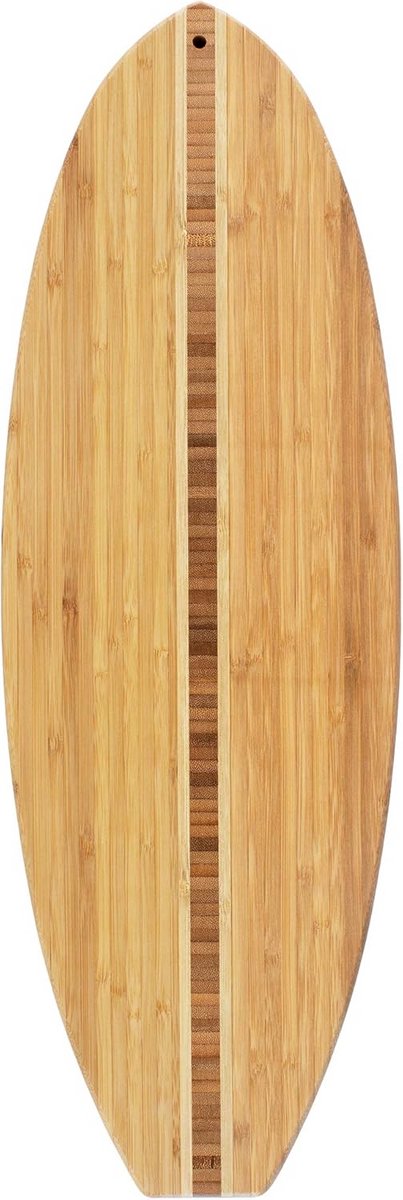 Bamboe Snijplank en Serveerplank in Vorm van Surfplank - Duurzaam Houten Plank