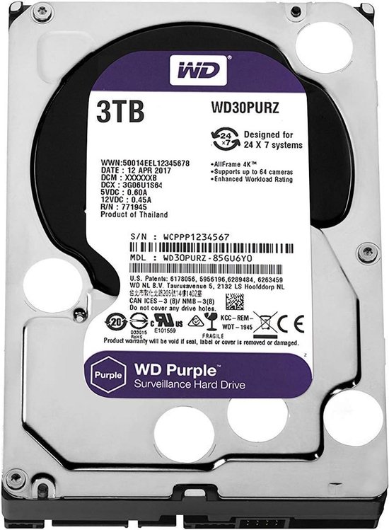 Interne Harde Schijf 2TB voor AV en Video Surveillance - 3,5 inch SATA van Interne Harde Schijf — afbeelding 4