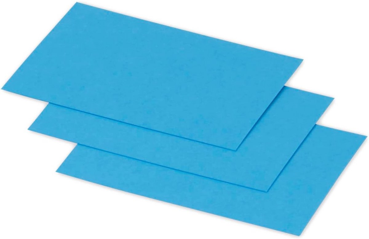 25x Turquoise Blauwe Kraftkaarten (7x9.5cm) - 210 g/m² - Ideaal voor Uitnodigingen en Bedankjes