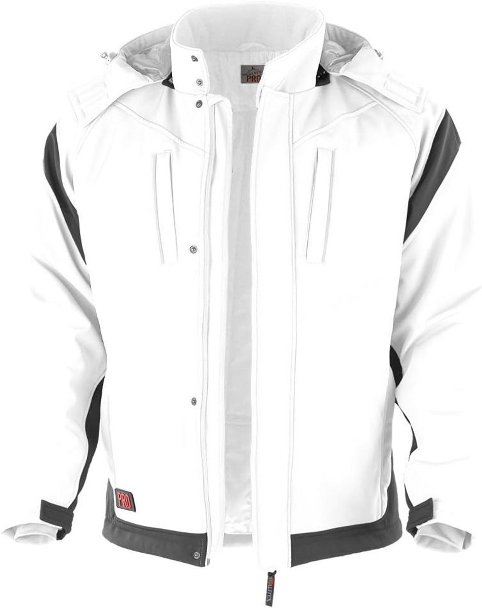 Waterdichte en Warme Softshell Werkjas voor Winter met Afneembare Capuchon
