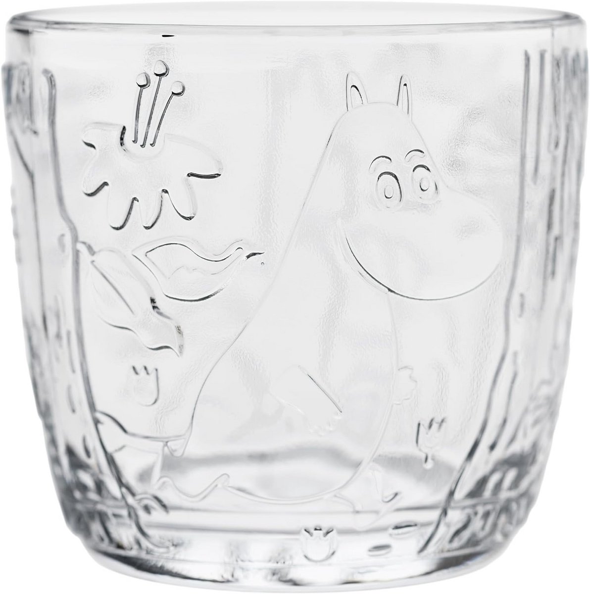 Set van 2 Glazen Drinkglazen 280 ml Helder met Reliëf