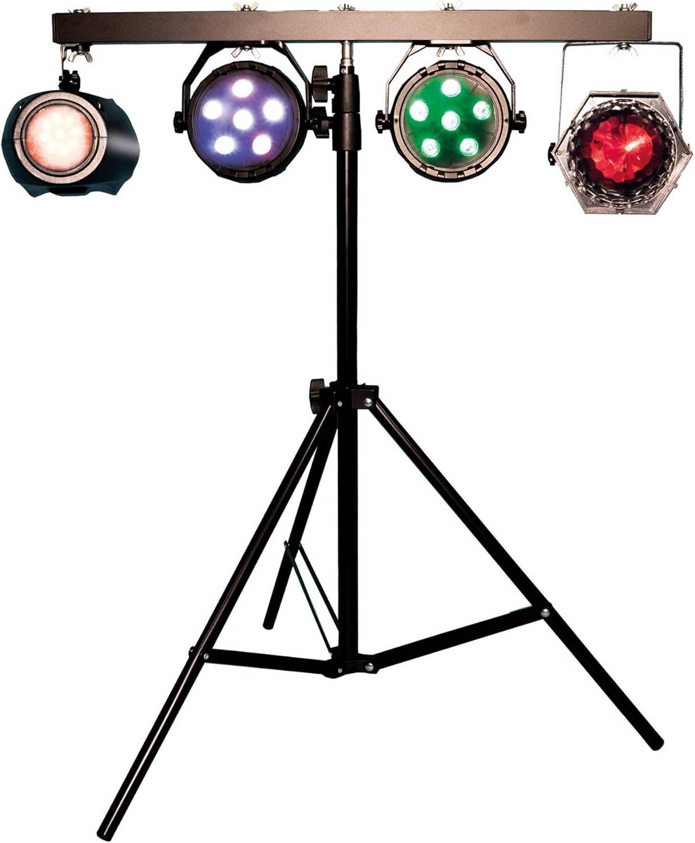 Professionele 4-delige DJ Lichtset inclusief Verlichtingsstandaard