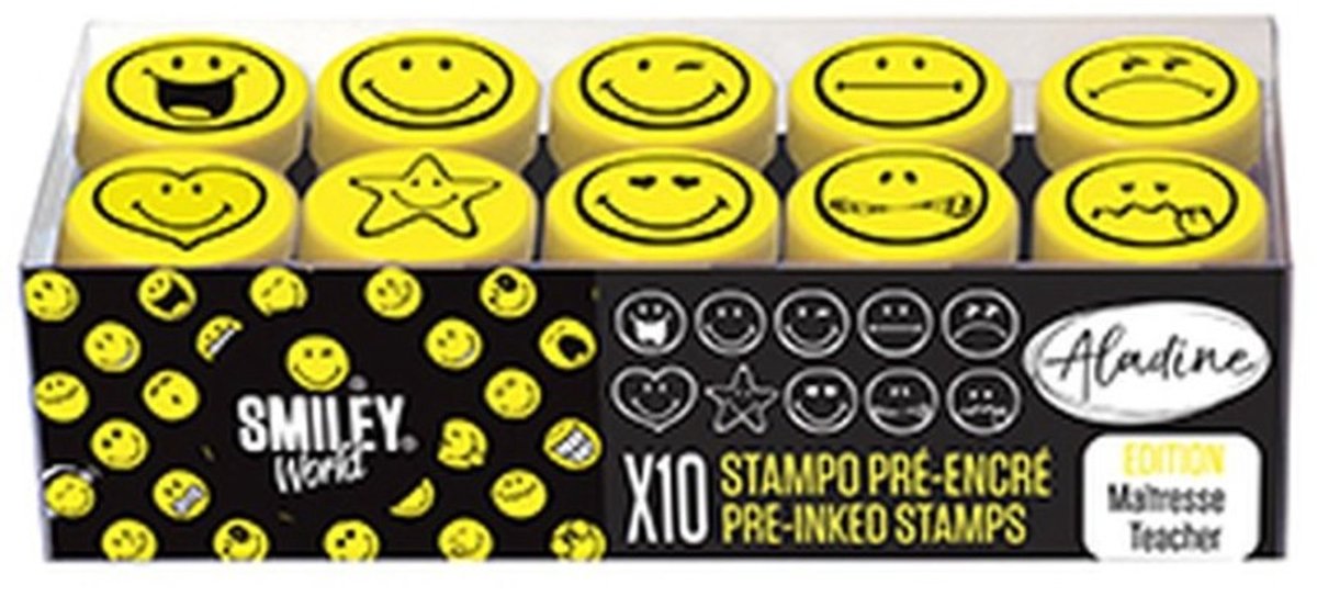 Aladine Aladine Stampo Stempel Set Smileys Teacher Editie