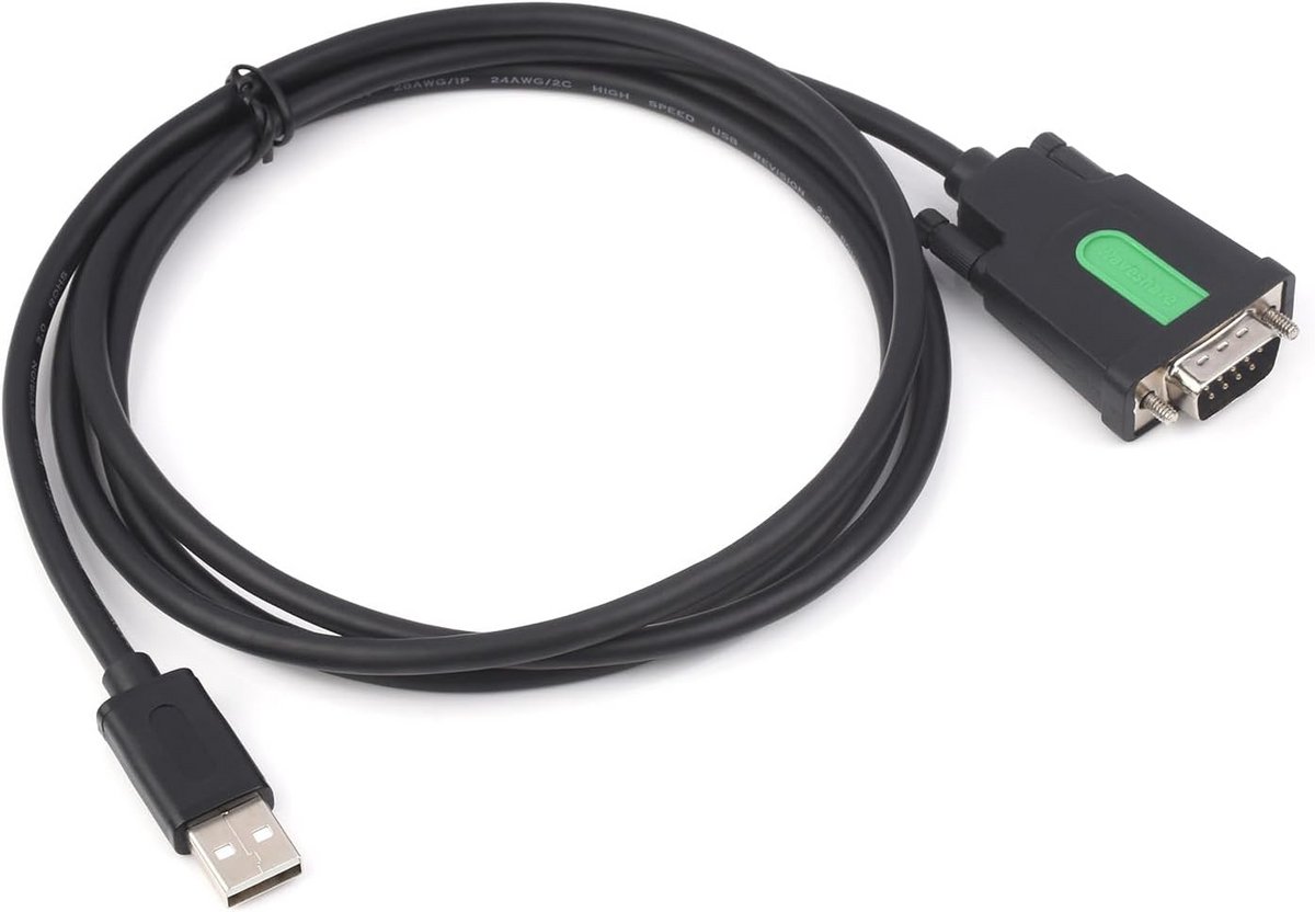 Industriële USB naar RS232 Seriële Adapter Kabel met DB9 Male Poort, FT232RL Chip, 1.5m