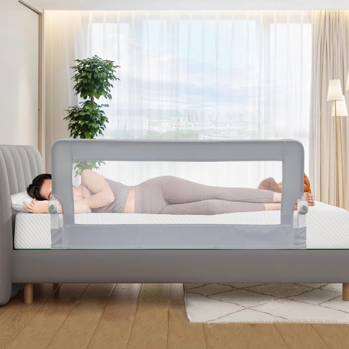 Opvouwbare Bedrail voor Peuters - 130 cm - Universeel voor Verschillende Maten Bedden