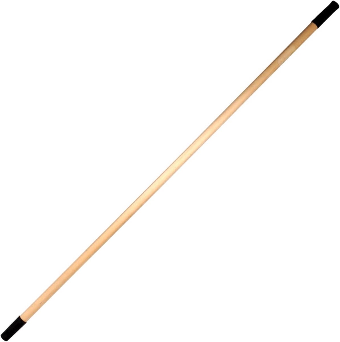 Houten steel voor bezem, stevig en natuurlijk, 120 cm lengte