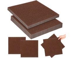 100 Stuks Zelfklevende Vloertegels 30x30 cm - Bruin Tapijttegel voor Hoge Belasting | Slipvast & Onderhoudsvriendelijk voor Slaapkamer, Hotel en Winkelcentrum,Bruin