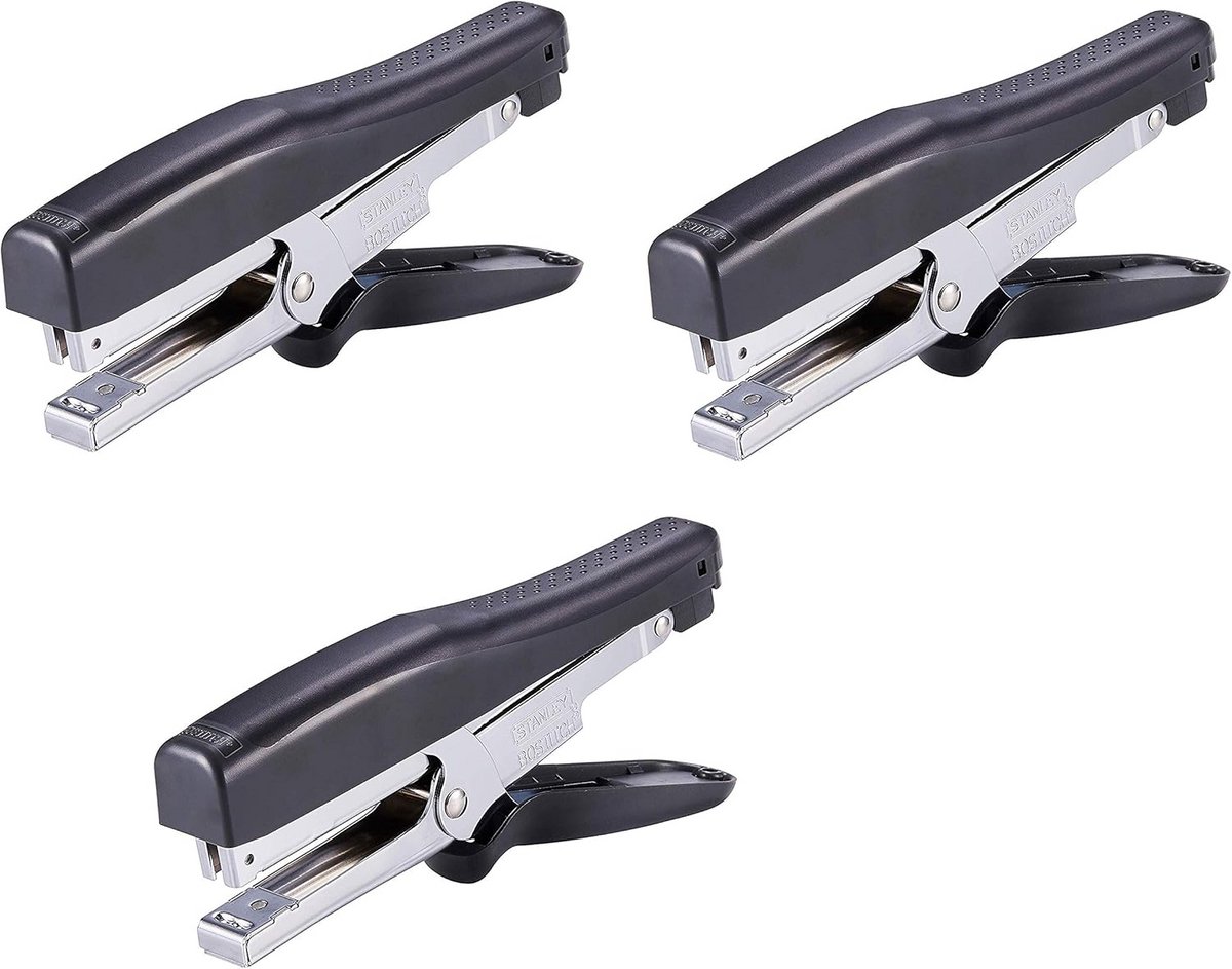 Xtreme Duty Tang Nietmachine - 45 Vellen Capaciteit - Zwart (3-Pack)
