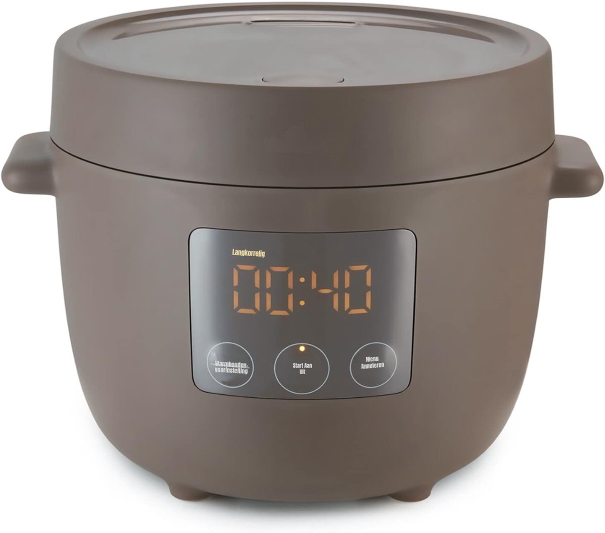 Nexvo® Rijstkoker klein - Rijstkoker - Rijstkokers - Kiezelgrijs - 23cm x 26cm x 20cm
