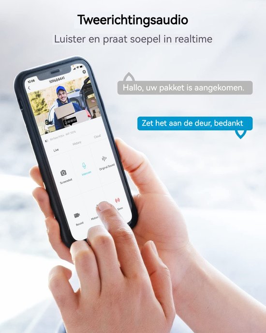 ieGeek Superior Beveiligingscamera Buiten - 2K HD 3MP - Buiten Camera Met Nachtzicht - Buitencamera - Bewakingscamera voor Buiten - Met WiFi en APP - 2 Stuks van Merkloos — afbeelding 2