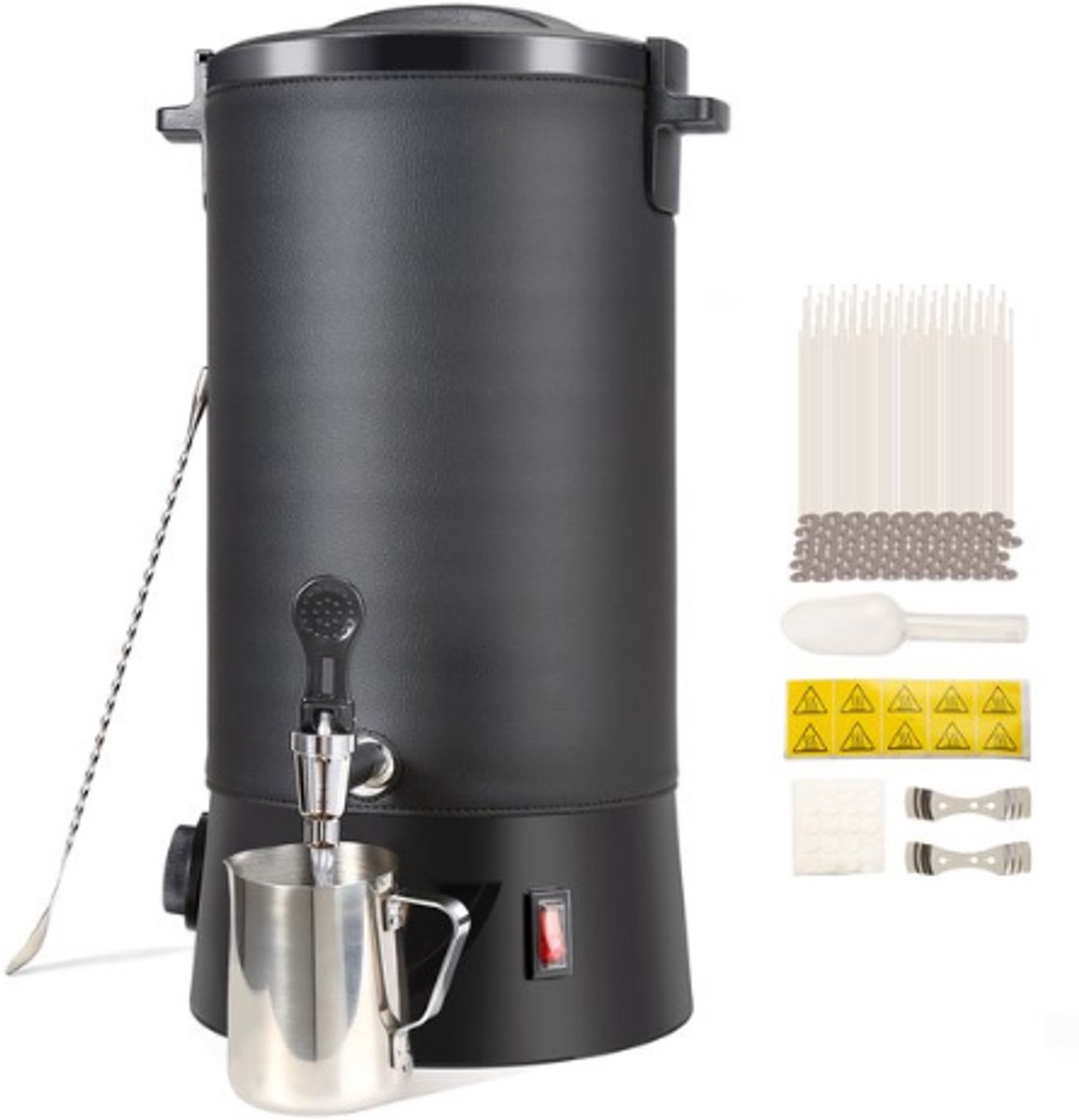 LabelOne Kaarsen Maken - Wassmelter - Was Smelter - Kaarsenmaakset - 10 liter - 1100W - 9 temperatuurstanden - incl. accessoires