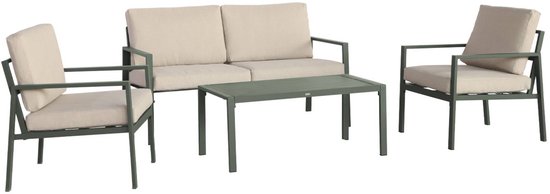 sweeek - Aluminium loungeset voor 4 personen - onara