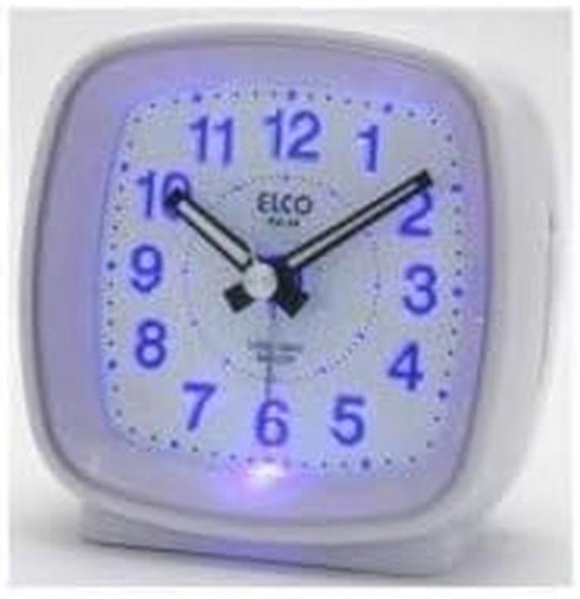 Analoge Wekker met Blauwe LED Display en Crescendo Alarm - Compact en Betrouwbaar
