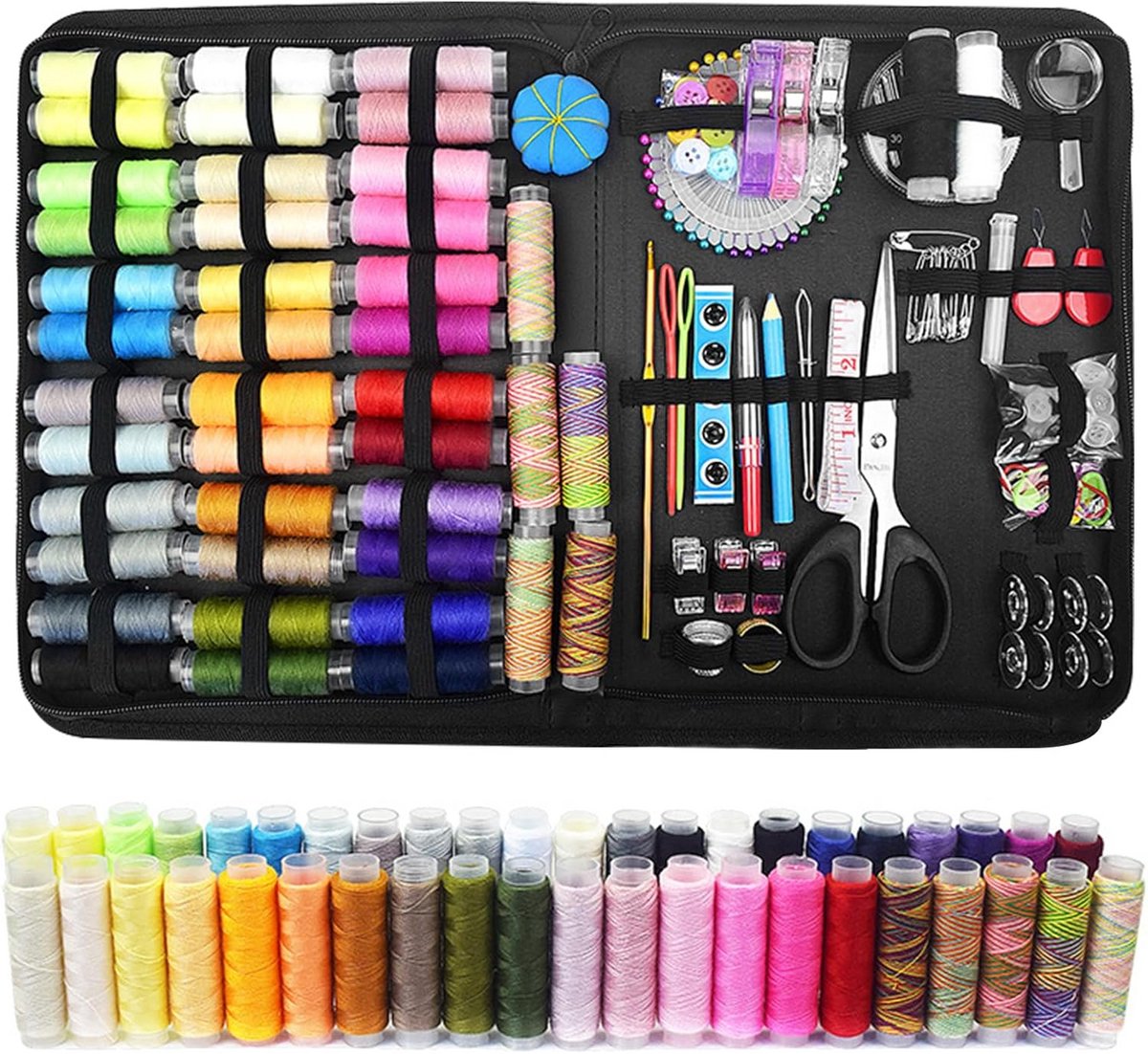 Complete 230-delige Naaiset Kleding Reparatie Set voor Thuis en Onderweg