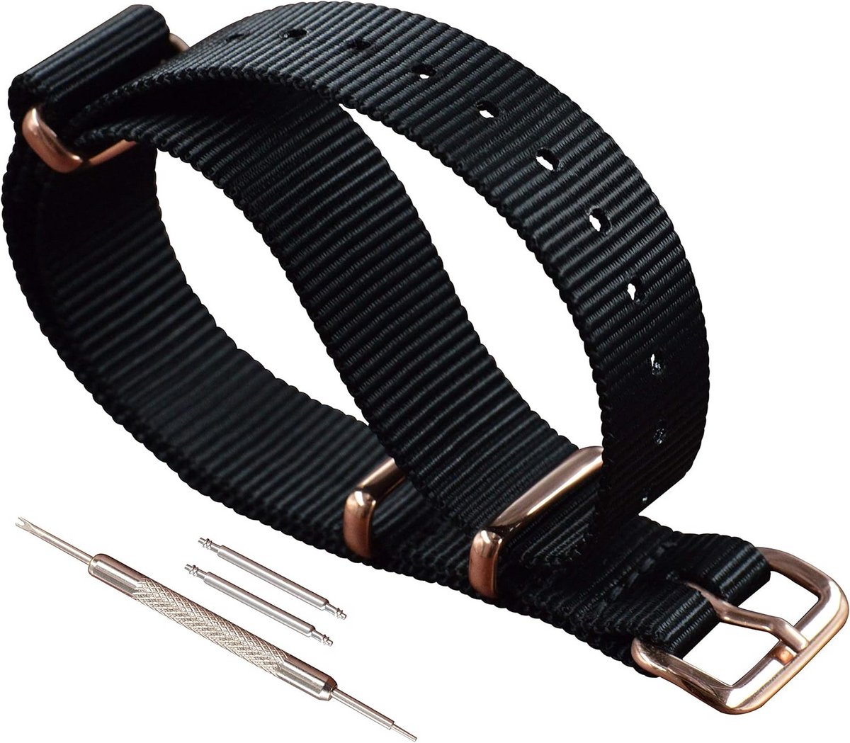 Dunne Nylon Horlogeband Vervanging voor Diversen Maten