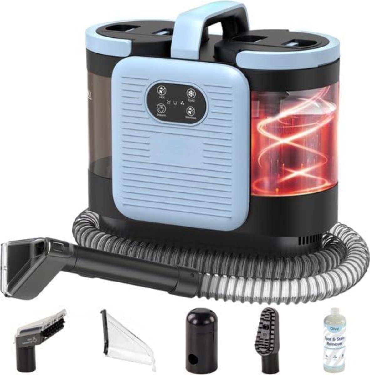 Nexvo® Stoomreiniger Bank - Stoomreiniger - Stoomreiniger Meubels - Zwart -32cm x 19cm x 32cm
