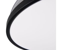 REALITY KASFJORD - Ventilator - Zwart mat - incl. 1x SMD 30 - Licht apart schakelbaar - Afstandsbediening - Geintegreerde dimmer - Traploos instelbare lichtkleur - Plafondbevestiging - Timer - Zomer- en wintermodus - 6 snelheidsniveaus