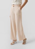 s.Oliver - female - Broek met wijde pijpen, elastische inzet en riem