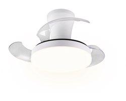 REALITY TAMPERE - Ventilator - Wit - incl. 1x SMD 24 W - Afstandsbediening - Geintegreerde dimmer - Traploos instelbare lichtkleur - Geheugenfunctie via de afstandsbediening - Zomer- en wintermodus - 6 snelheidsniveaus