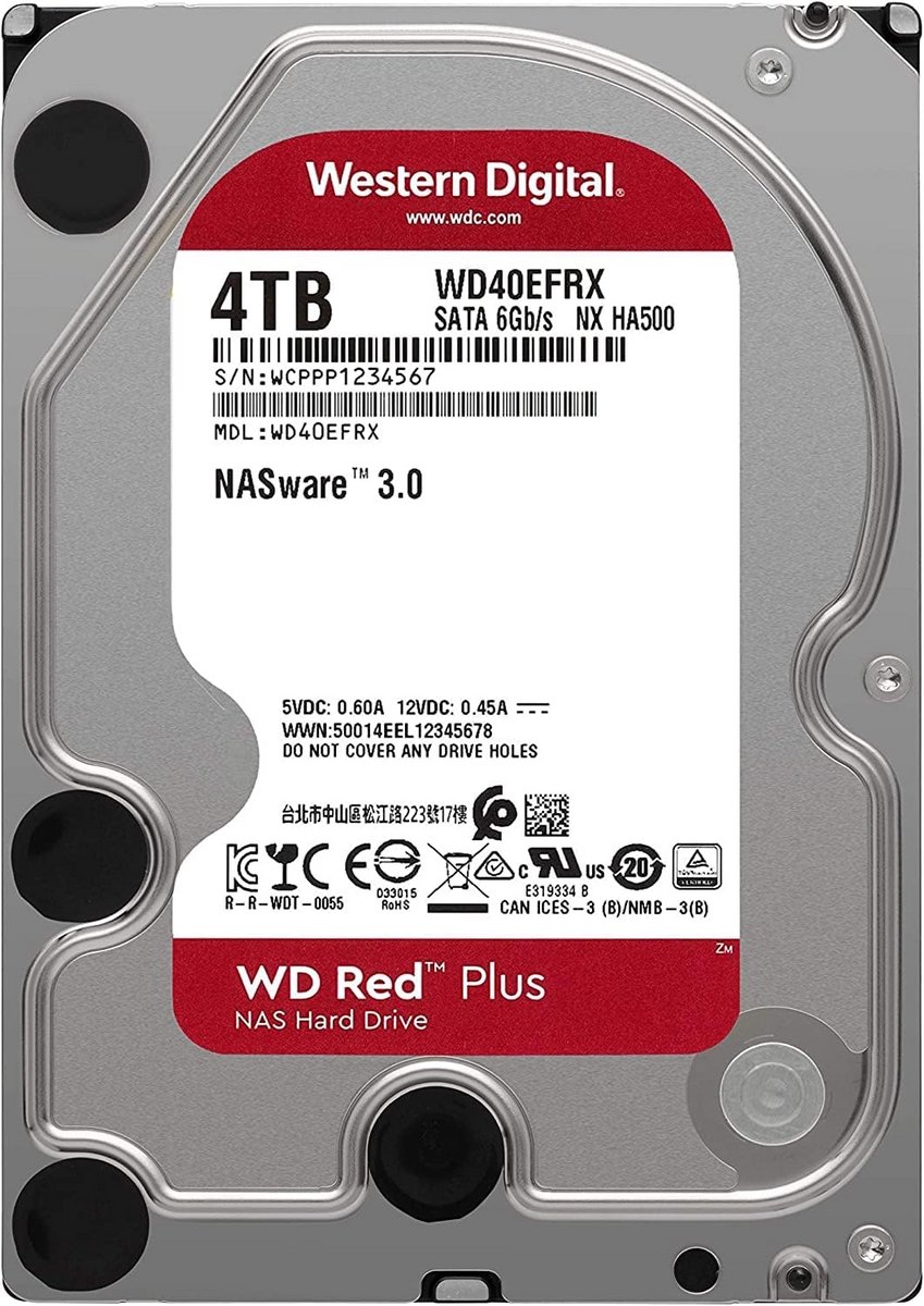 Interne Harde Schijf 4TB NAS Compatibel 3.5 inch SATA