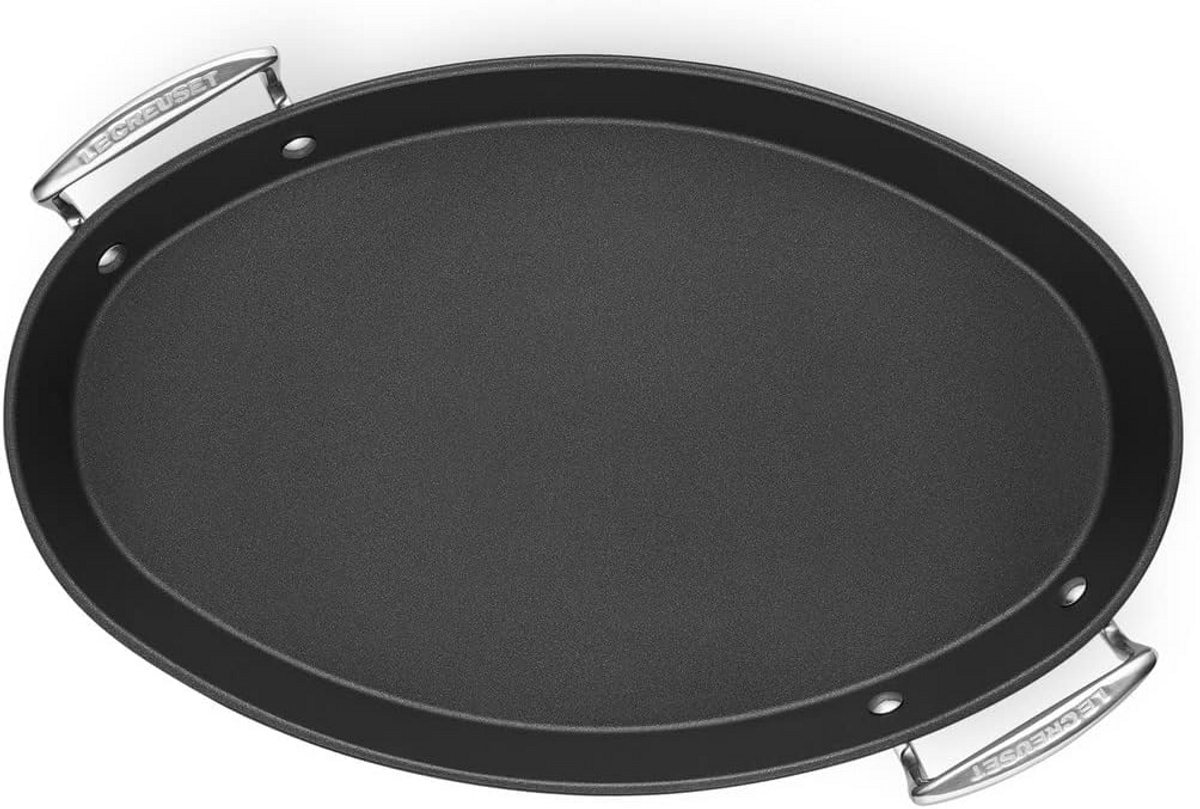 Ovale Vispan met Antiaanbaklaag, 40 cm, Geschikt voor Inductie