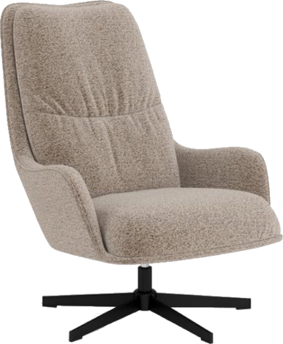 Giga Living Fauteuil Borson - Beige Stof - 84x72x93cm