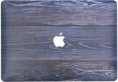 Design Hardshell Cover hoesje voor MacBook Air 13.3 inch (2018) - Hout Blauw