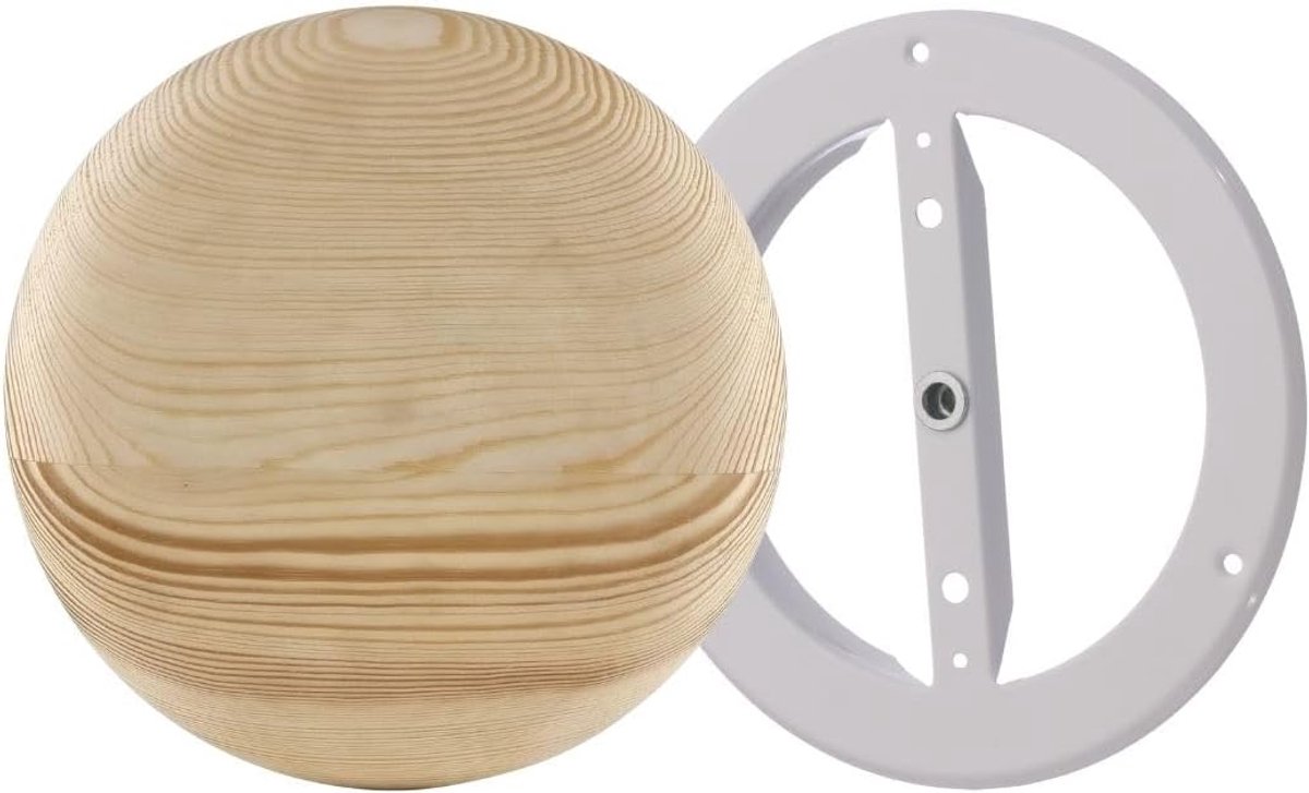 Ronde Houten Ventilatierooster Verstelbaar voor Sauna - Ventilatie en Afzuiging