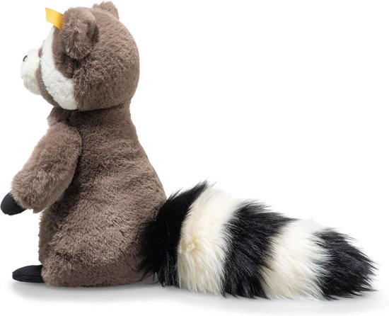 Steiff Pedro Raccoon 23 cm Bruin/Wit Knuffel - Soft Cuddly Friends — afbeelding 2