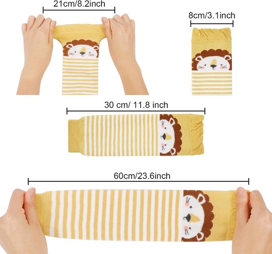 Set van 3 Baby Legwarmer met Dierenprint - Unisex Beenwarmers voor Peuters (0-3 Jaar) — afbeelding 2