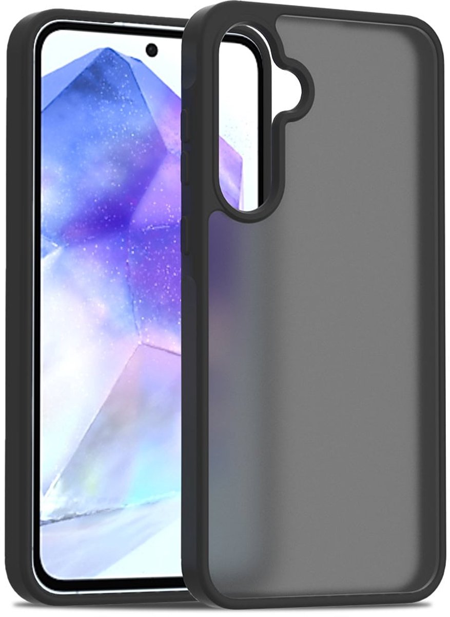 Hoesje geschikt voor Samsung A55 Hoesje - Solidenz Frosted - Zwart