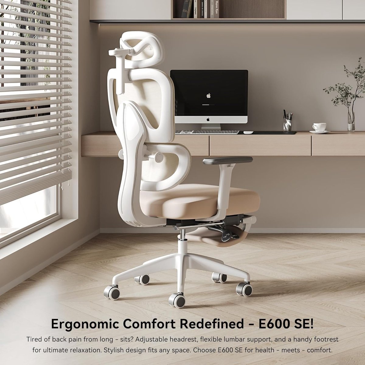 Abkantoor Ergonomische Bureaustoel met Lendensteun en Hoofdsteun - Abkantoor - €558,00