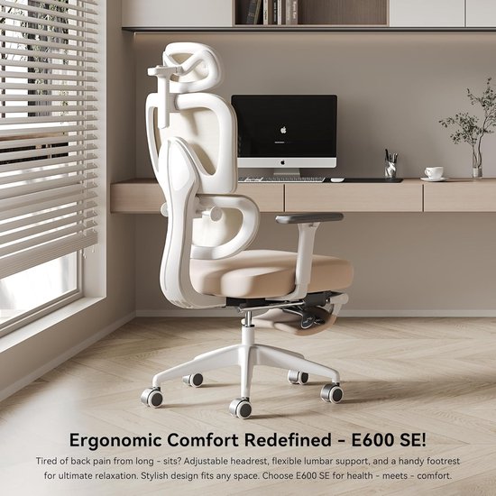 Abkantoor Ergonomische Bureaustoel met Lendensteun en - Abkantoor - €558,00