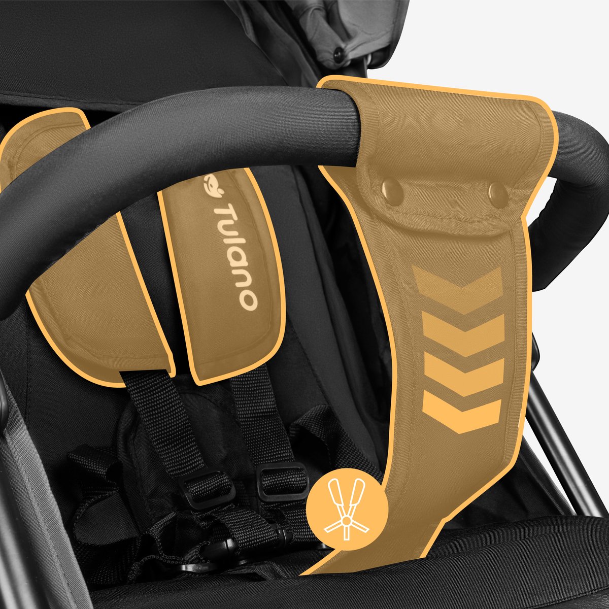 Tulano Davos 35 kinderwagen - Licht & compact - Verstelbare - afbeelding 2