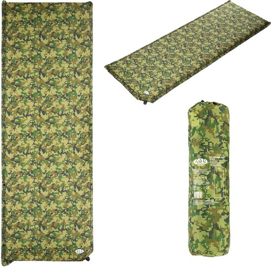 NILS CAMP NC4050 - Zelfopblazende Mat - 185 cm - 65 cm - 5 cm van Merkloos — afbeelding 3