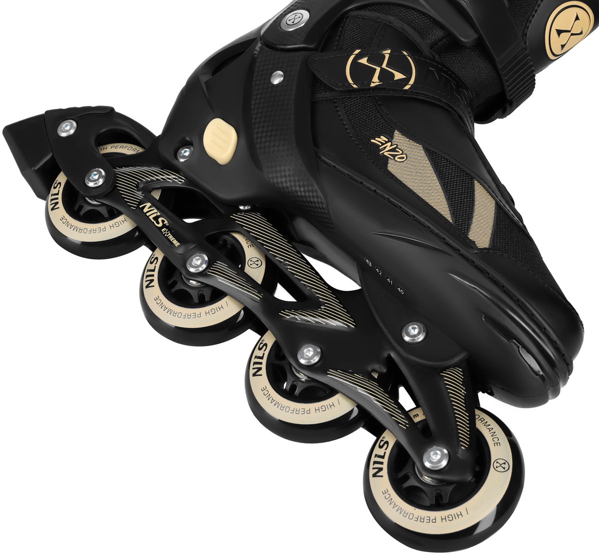 Nils Extreme NH382 Serie 2-in-1 Schaatsen – Verstelbare Inclusief IJshockey Ploeg Zwart